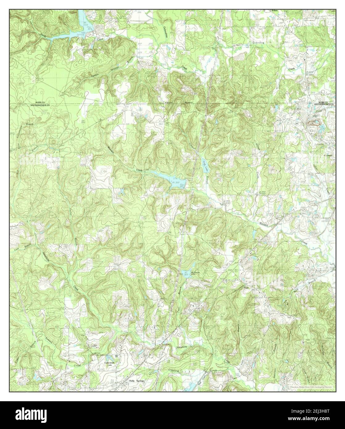 Garrison West, Texas, map 1984, 124000, United States of America by