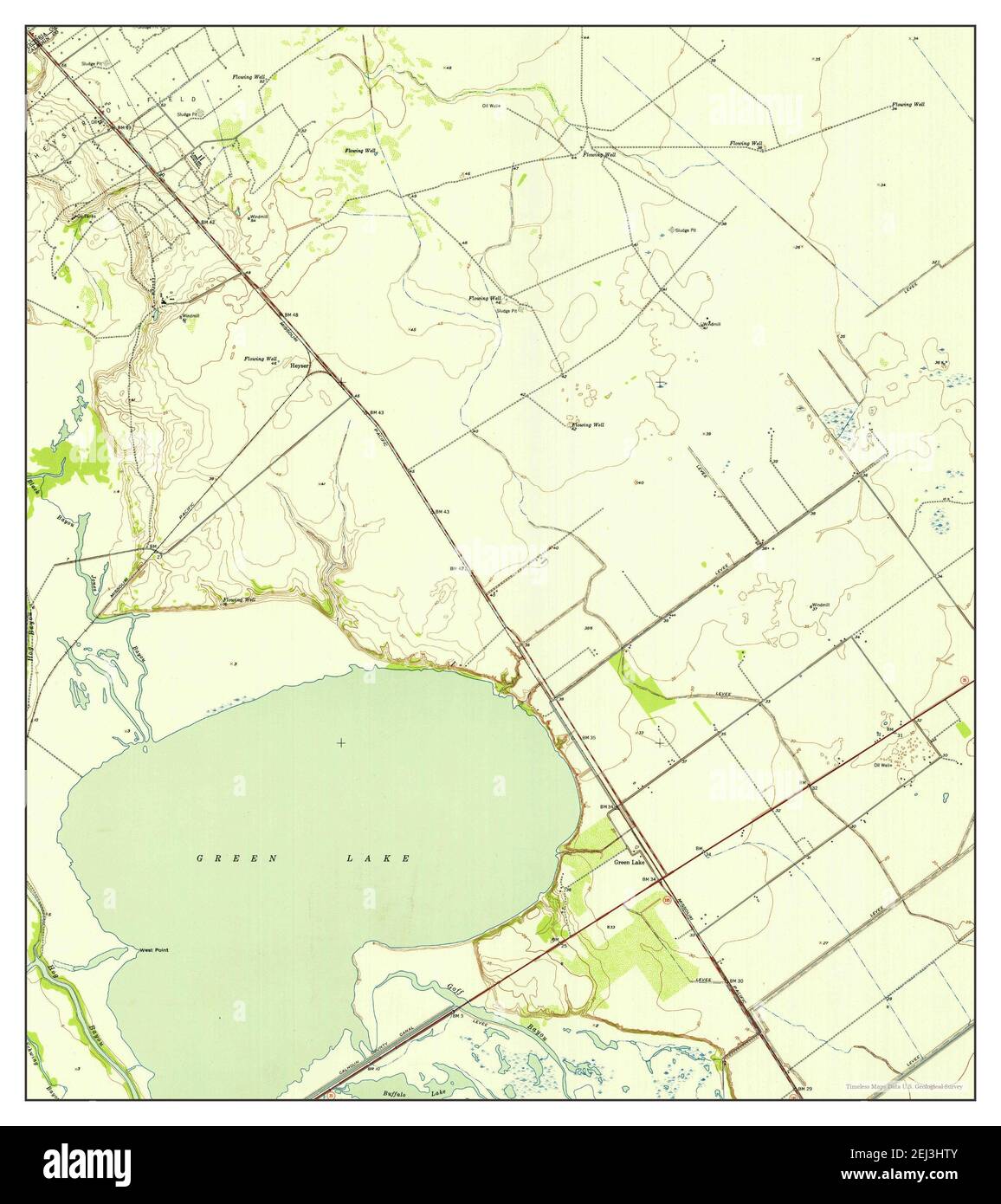 Map of green lake Cut Out Stock Images & Pictures - Alamy