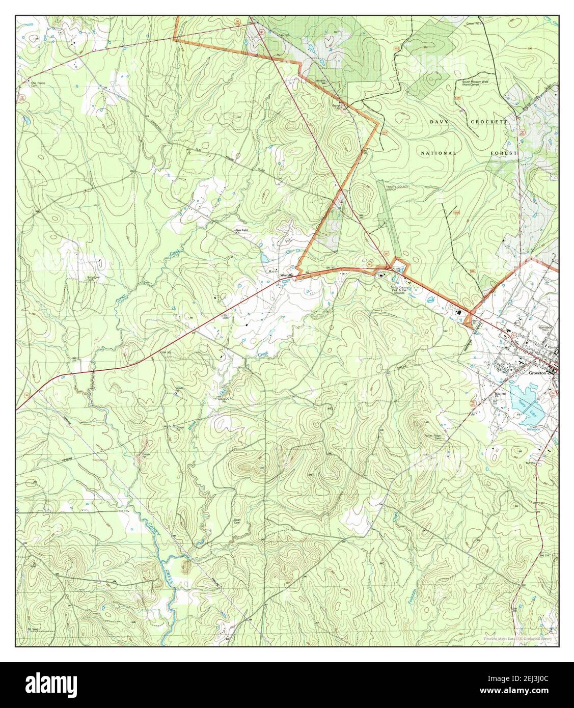 Groveton West, Texas, map 2004, 124000, United States of America by