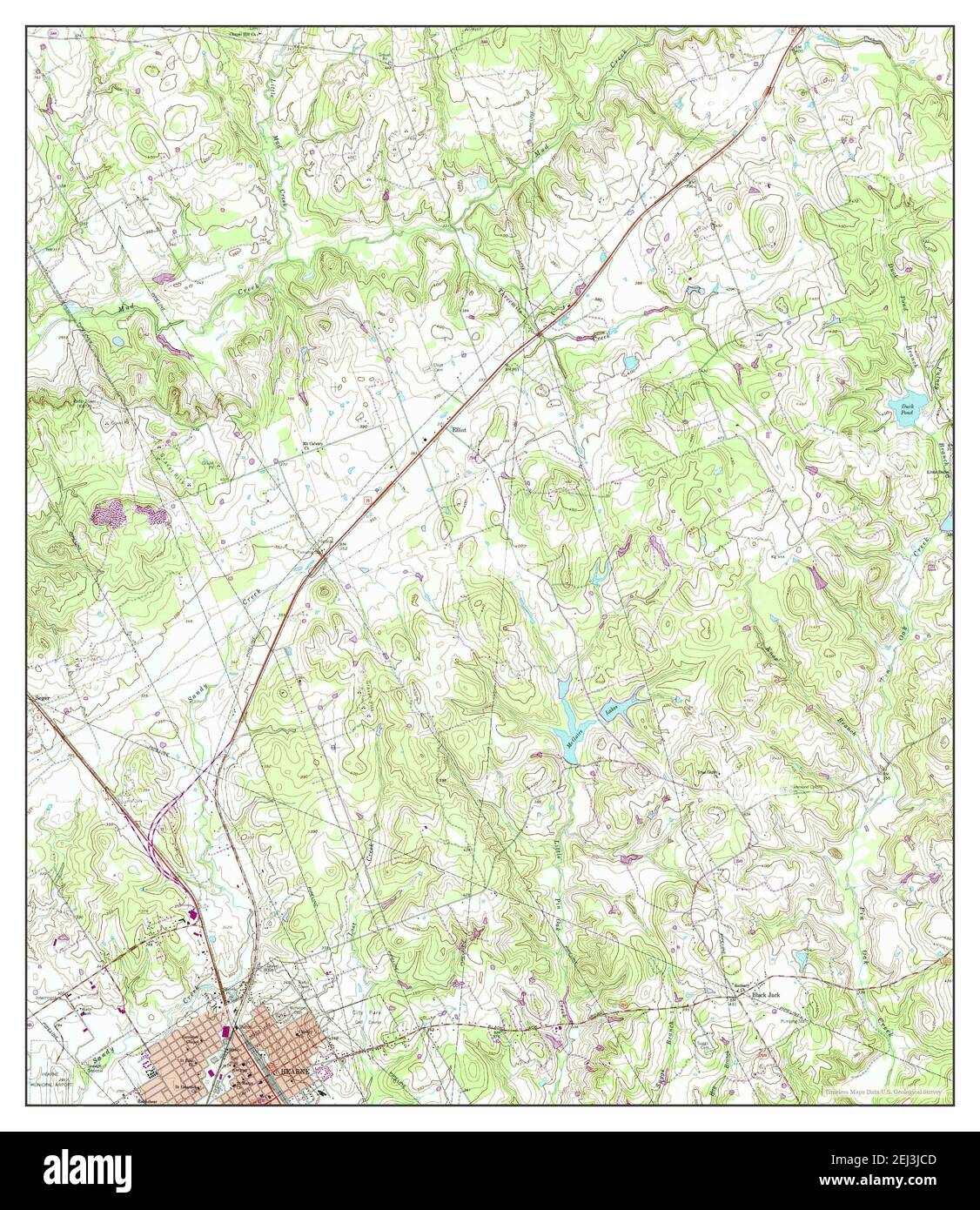 Hearne North, Texas, map 1961, 124000, United States of America by