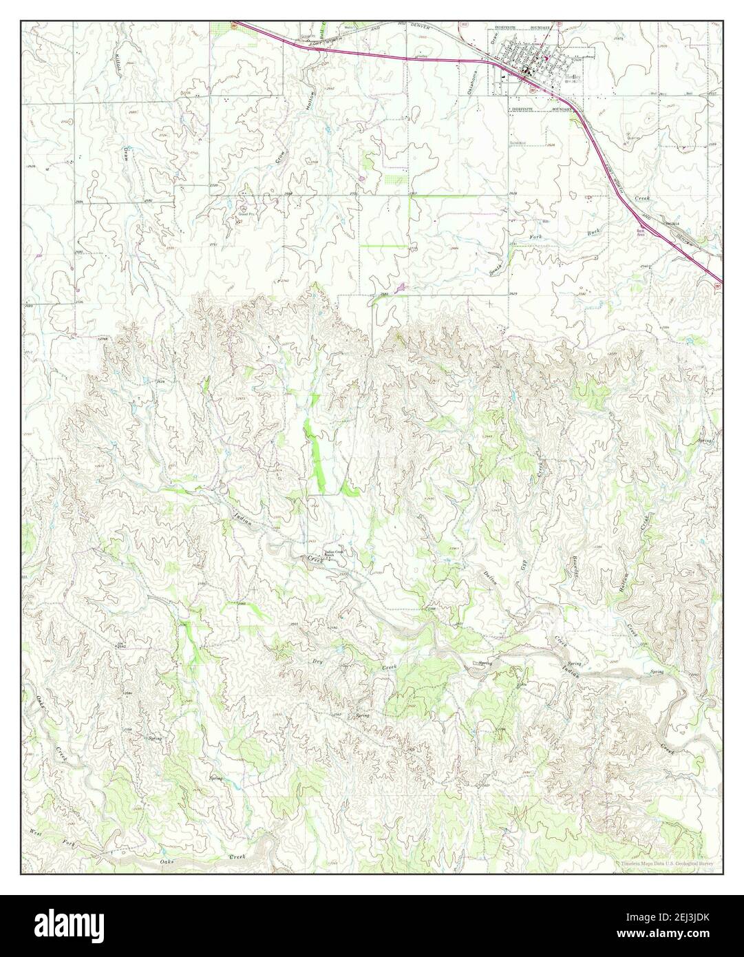 Hedley, Texas, map 1963, 124000, United States of America by Timeless