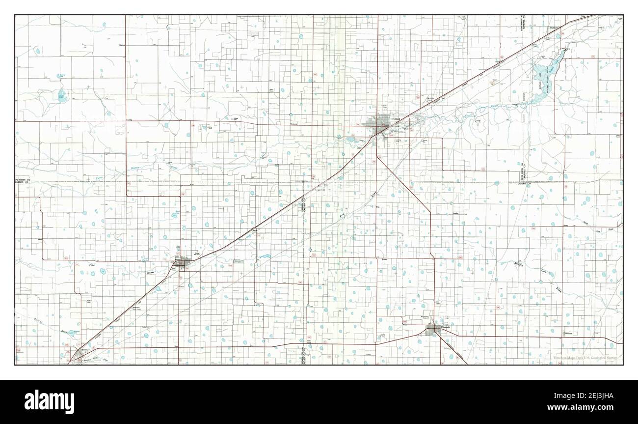 Hereford, Texas, map 1985, 1100000, United States of America by