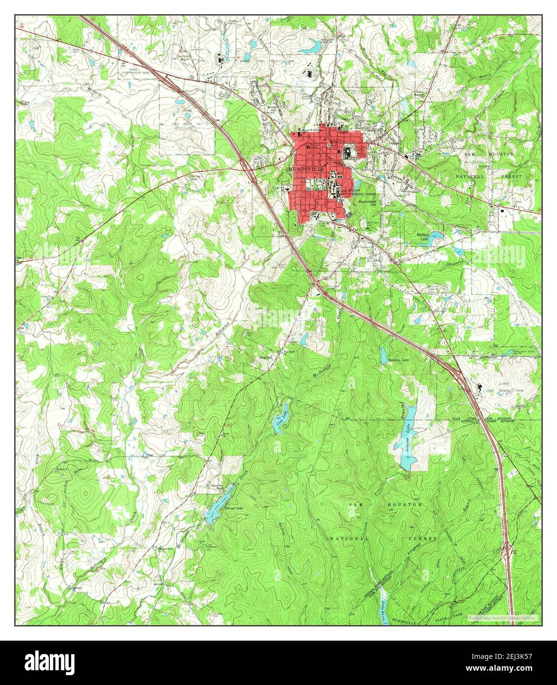 Vintage map of huntsville Cut Out Stock Images & Pictures Alamy