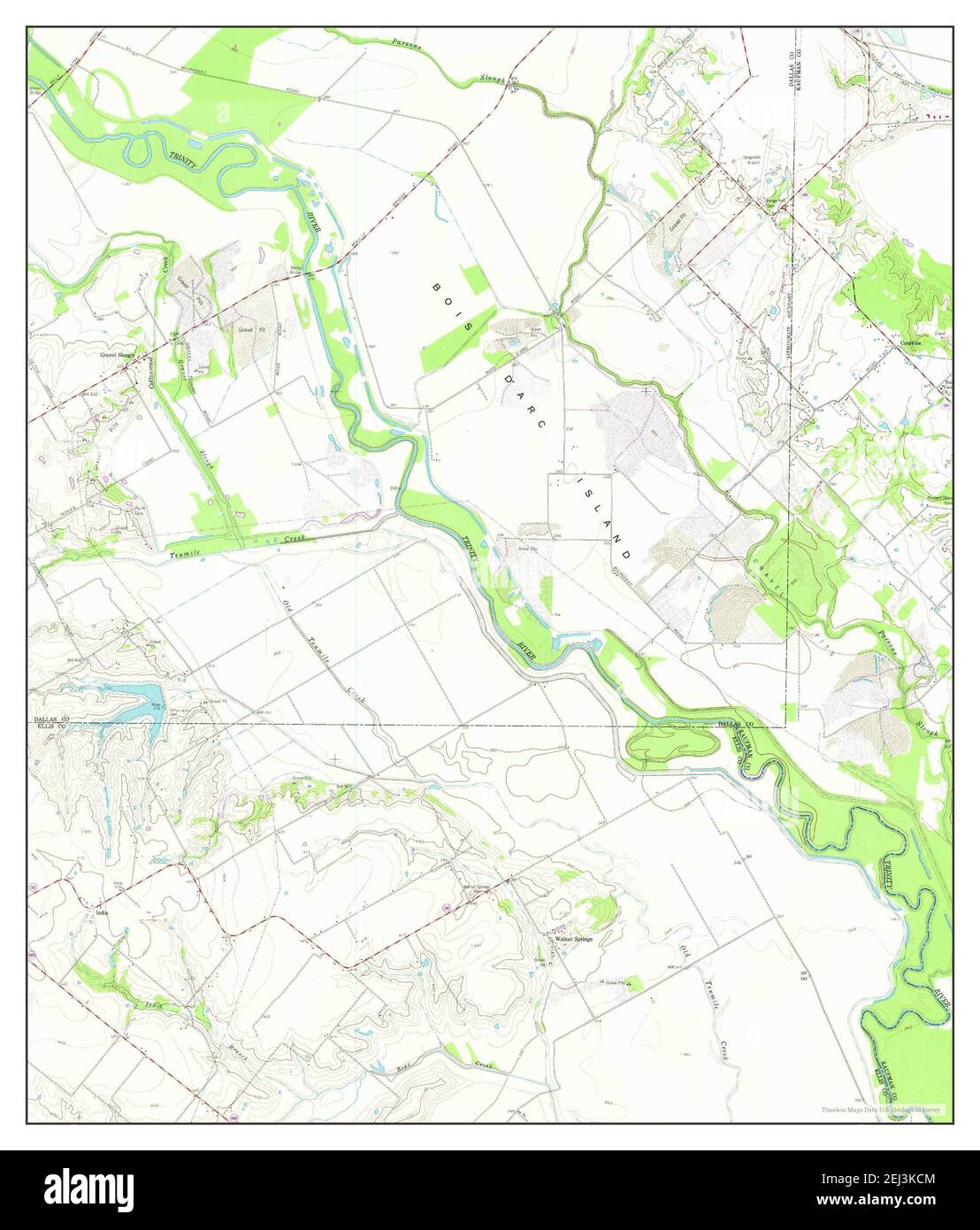 India, Texas, map 1959, 1:24000, United States of America by Timeless Maps, data U.S. Geological Survey Stock Photo