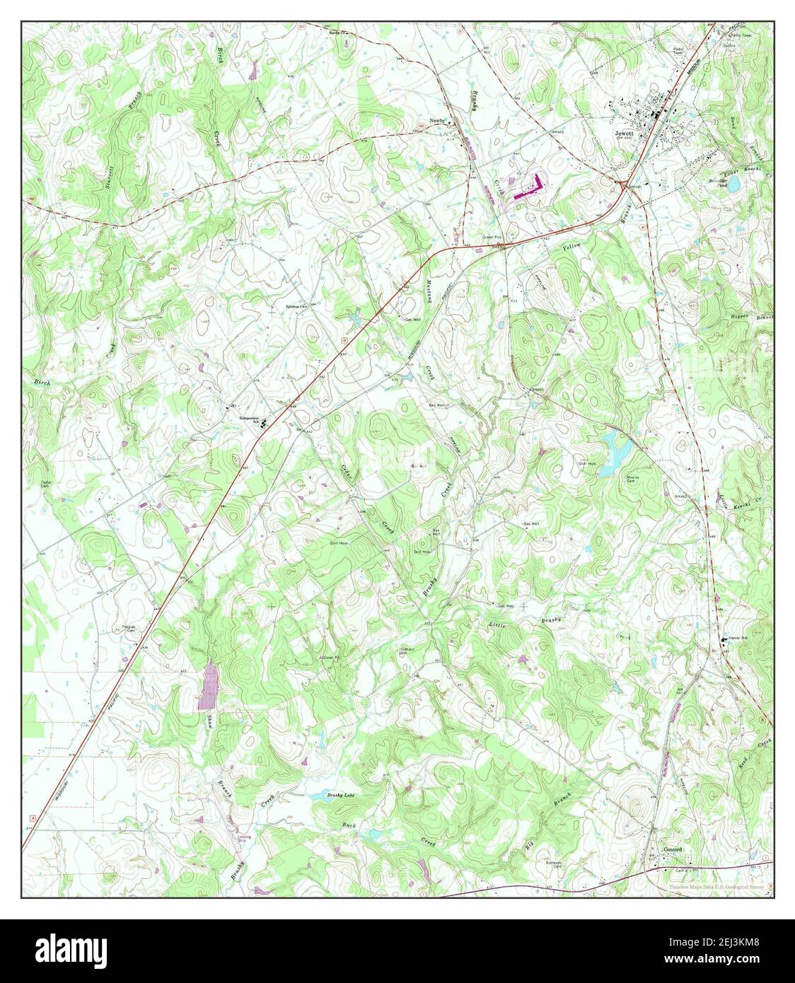 Jewett, Texas, map 1965, 124000, United States of America by Timeless Maps, data U.S