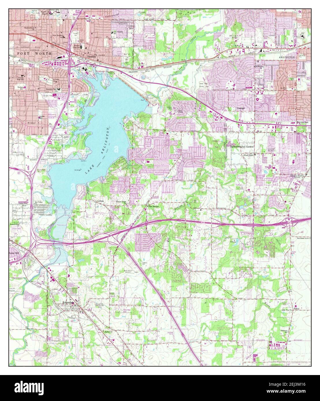 Kennedale, Texas, map 1959, 124000, United States of America by