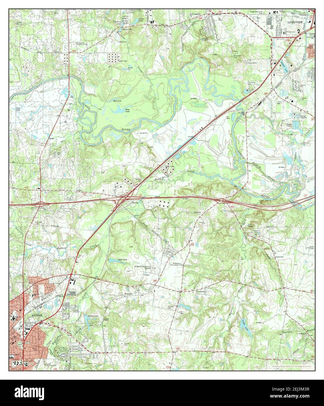 Kilgore texas map hi-res stock photography and images - Alamy