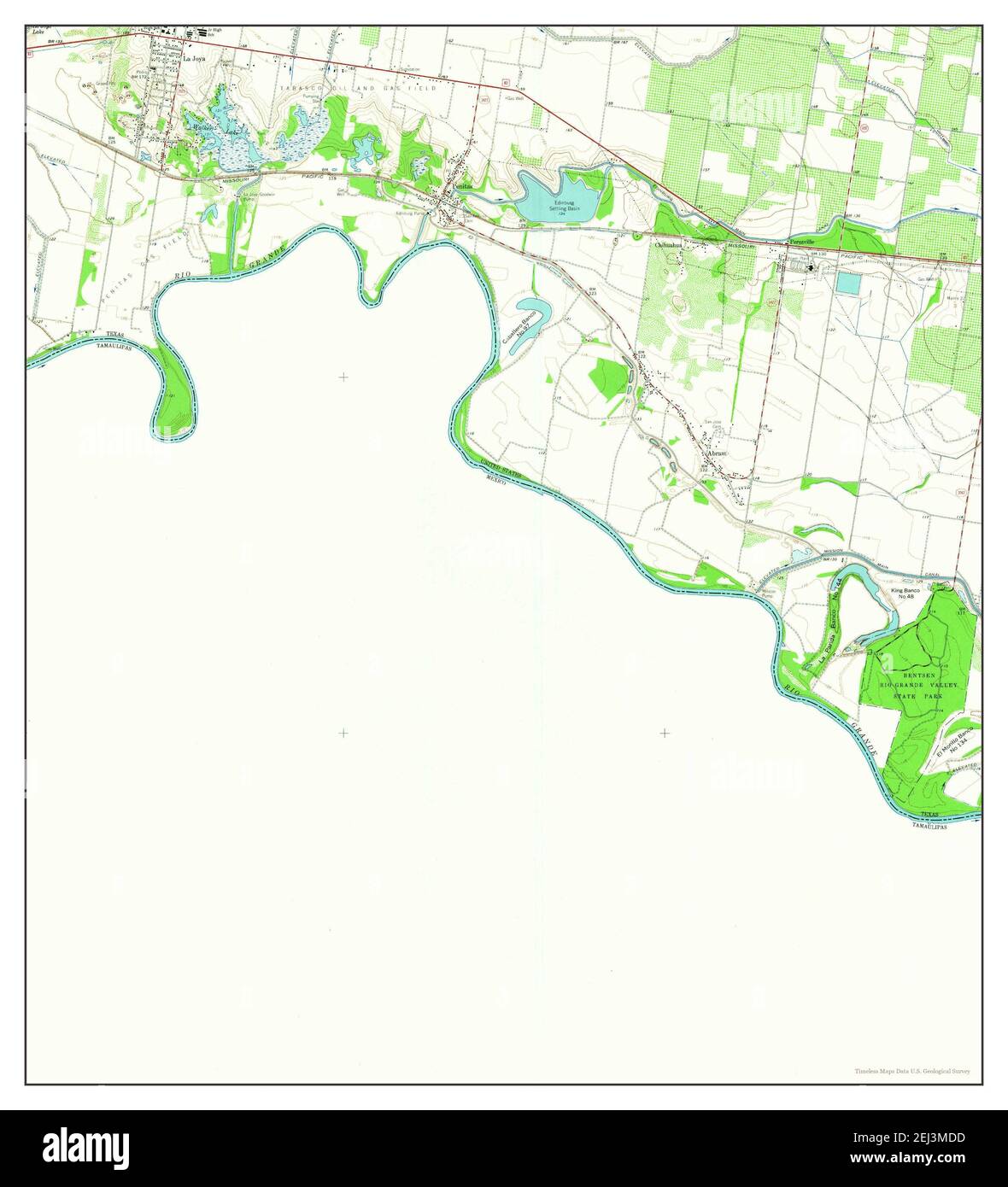 La Joya, Texas, map 1963, 124000, United States of America by Timeless
