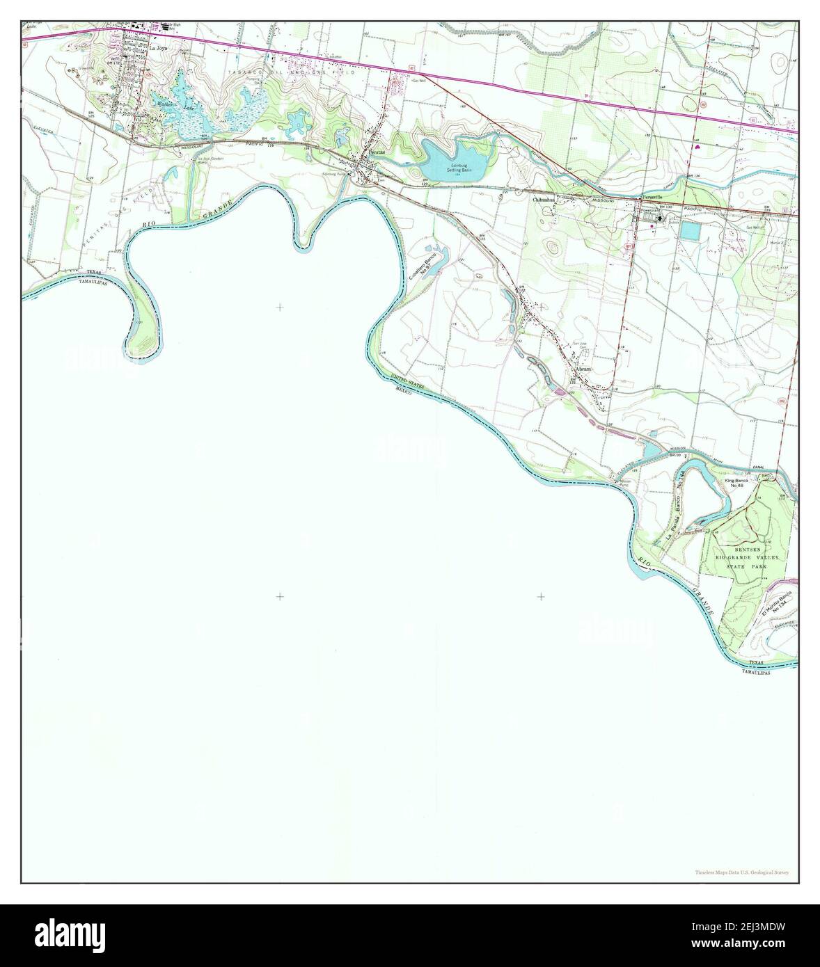 La Joya, Texas, map 1963, 124000, United States of America by Timeless