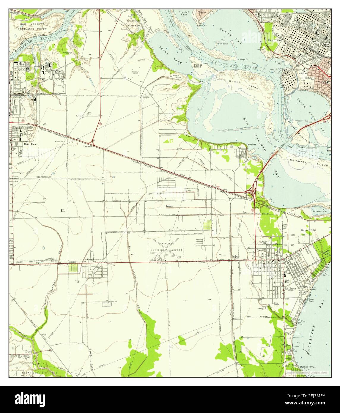 La Porte Texas map 1955 1 24000 - La Porte Texas Map 1955 124000 United States Of America By Timeless Maps Data Us Geological Survey 2EJ3MEY
