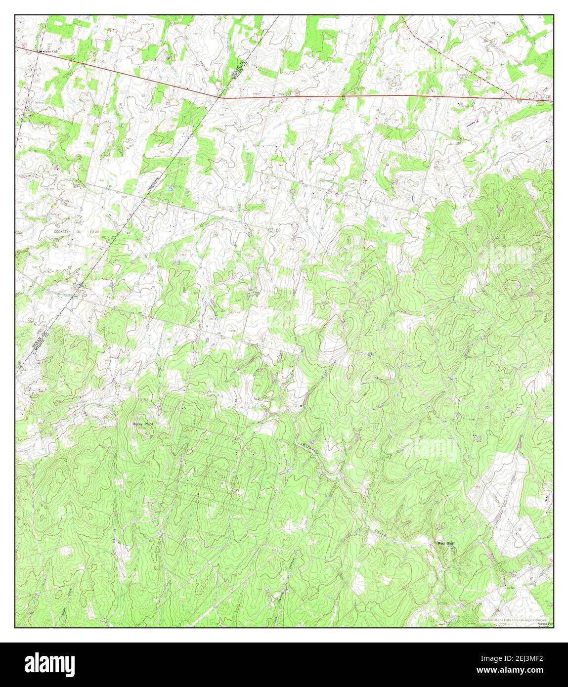 La Vernia SW, Texas, map 1958, 124000, United States of America by