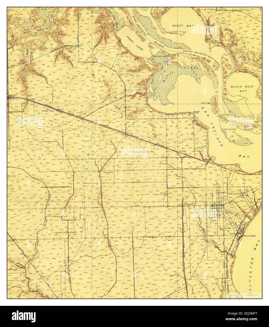 Map of la porte hi res stock photography - La Porte Texas Map 1916 124000 United States Of America By Timeless Maps Data Us Geological Survey 2EJ3MF7