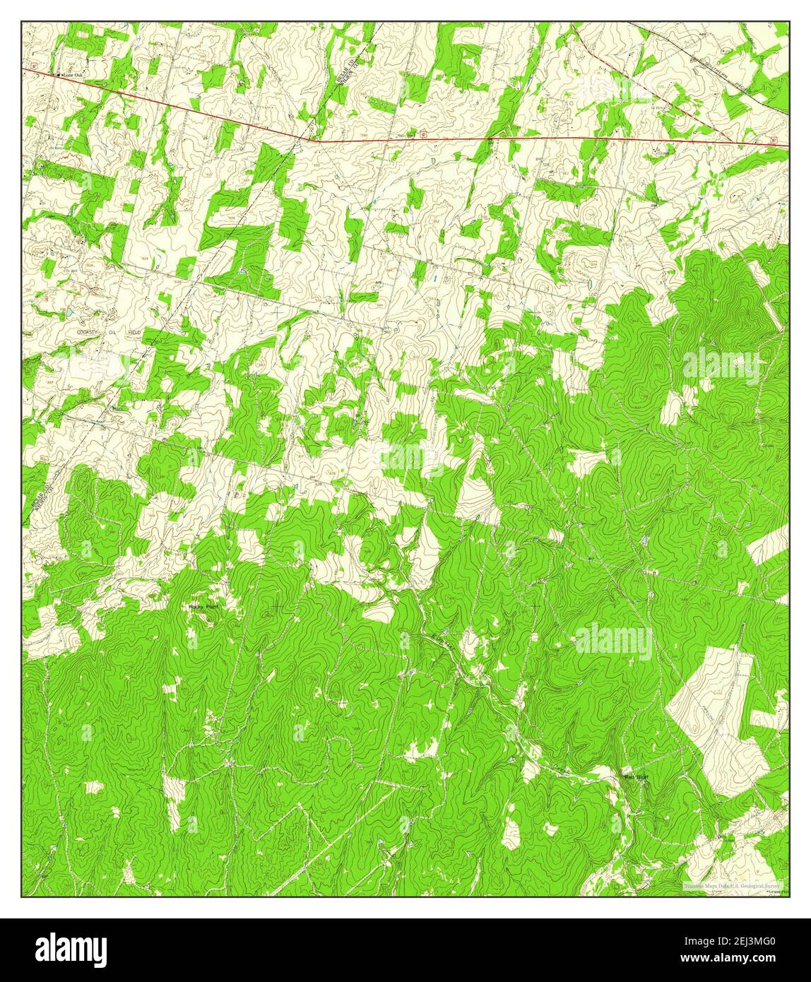 La Vernia SW, Texas, map 1958, 124000, United States of America by