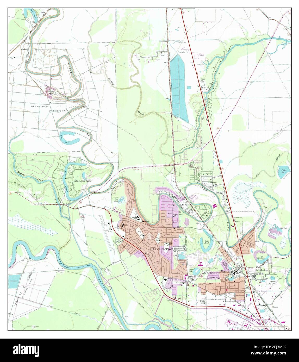 Map of lake jackson texas Cut Out Stock Images & Pictures Alamy