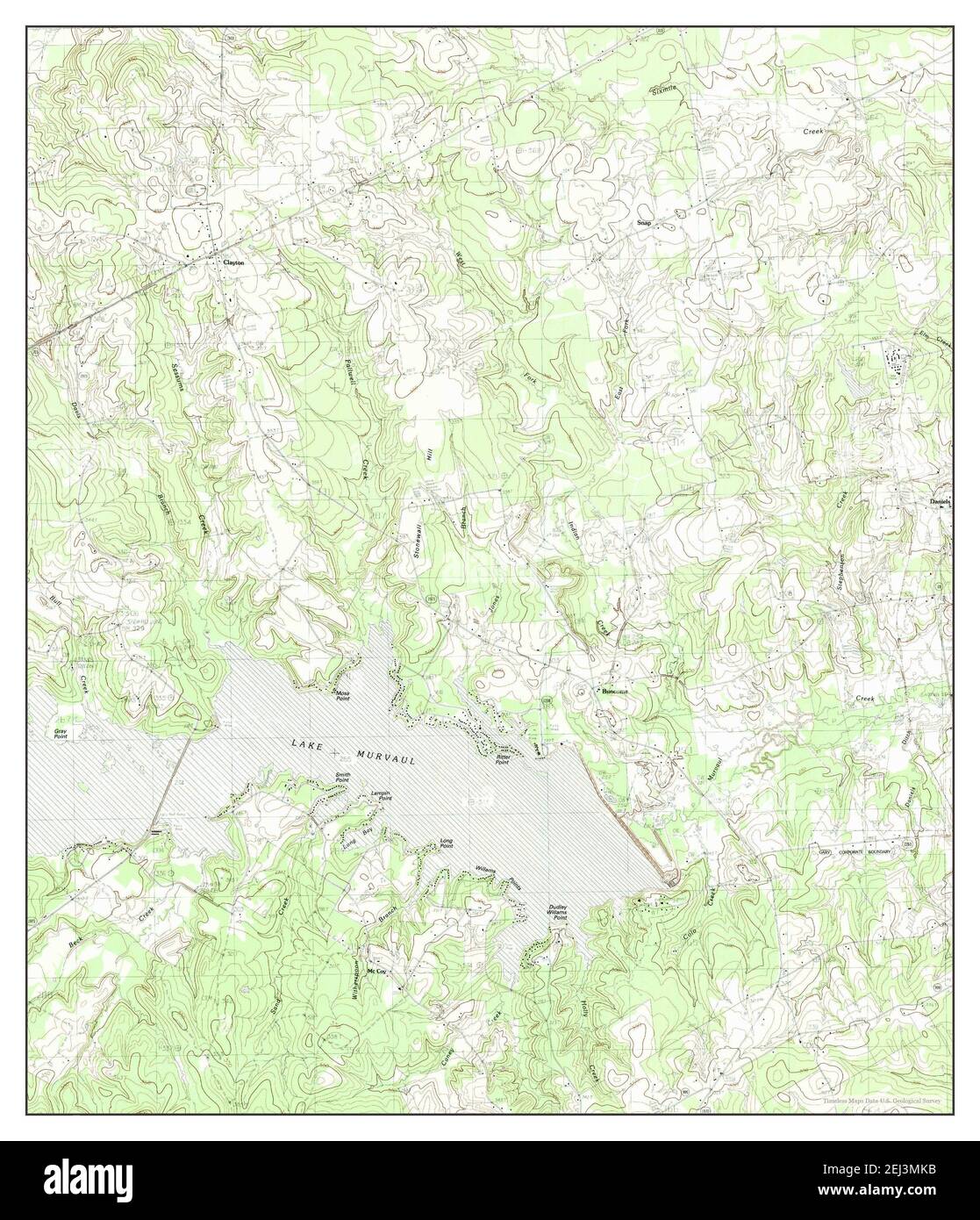 Lake Murvaul, Texas, map 1983, 124000, United States of America by