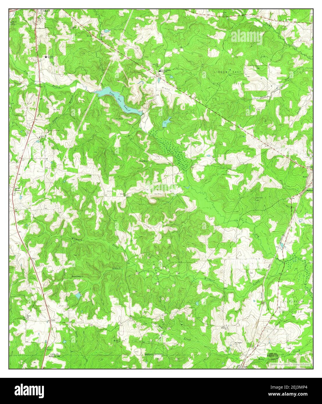 Lanier, Texas, map 1962, 1:24000, United States of America by Timeless ...