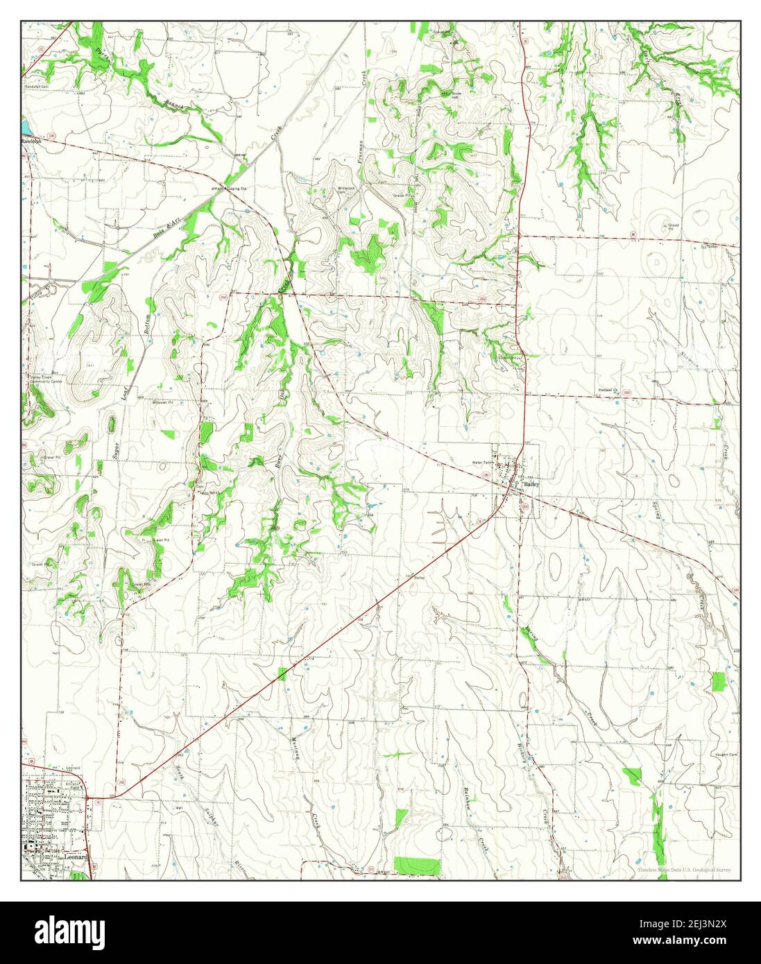 Map of leonard texas hires stock photography and images Alamy