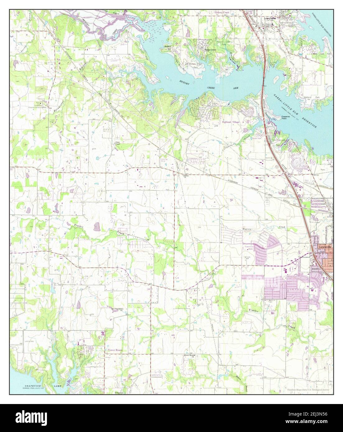 Lewisville West, Texas, map 1960, 124000, United States of America by