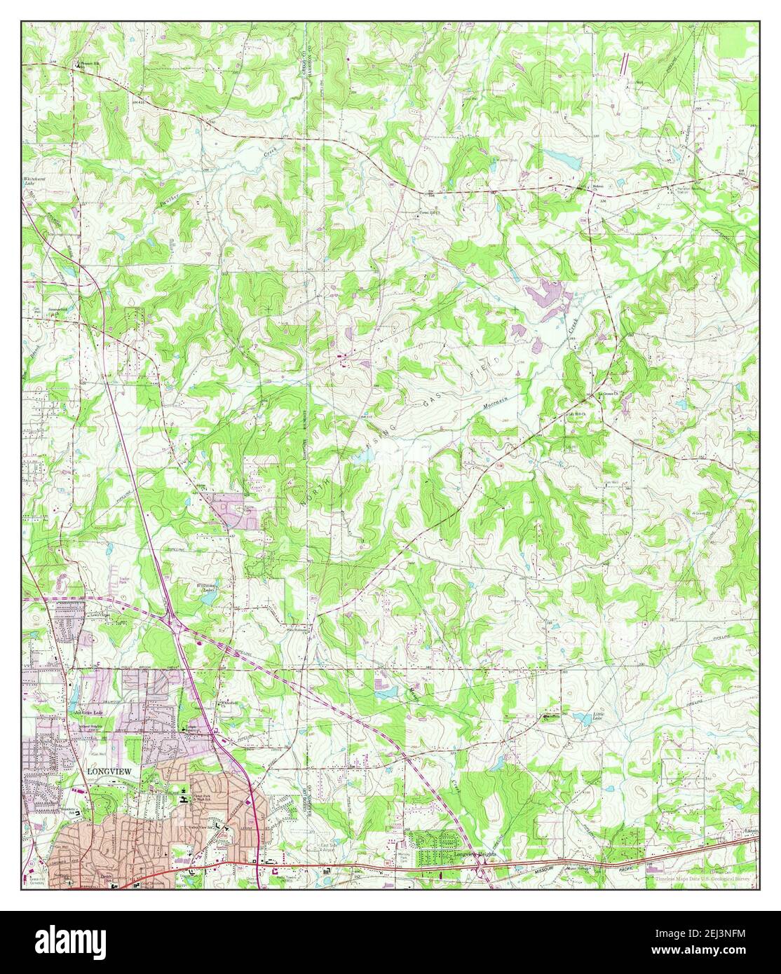 Longview Heights Texas Map 1962 124000 United States Of America By Timeless Maps Data Us Geological Survey 2EJ3NFM 