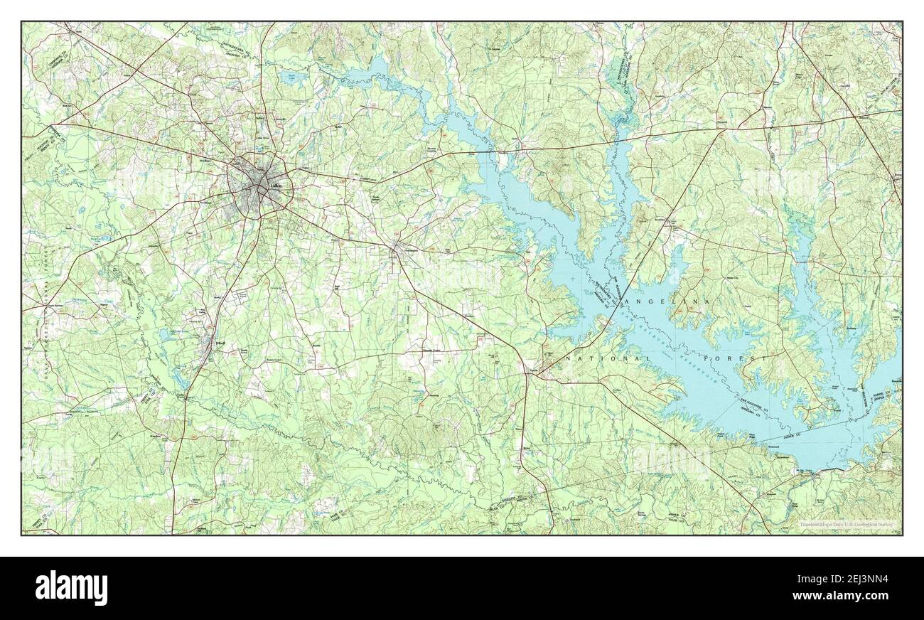 Map of lufkin hi-res stock photography and images - Alamy