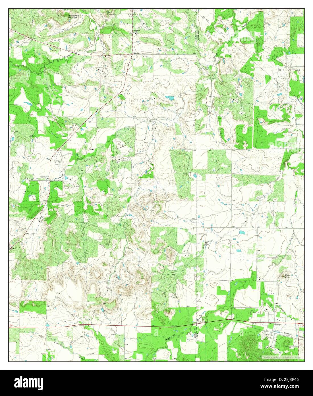 Markley, Texas, map 1964, 1:24000, United States of America by Timeless Maps, data U.S. Geological Survey Stock Photo