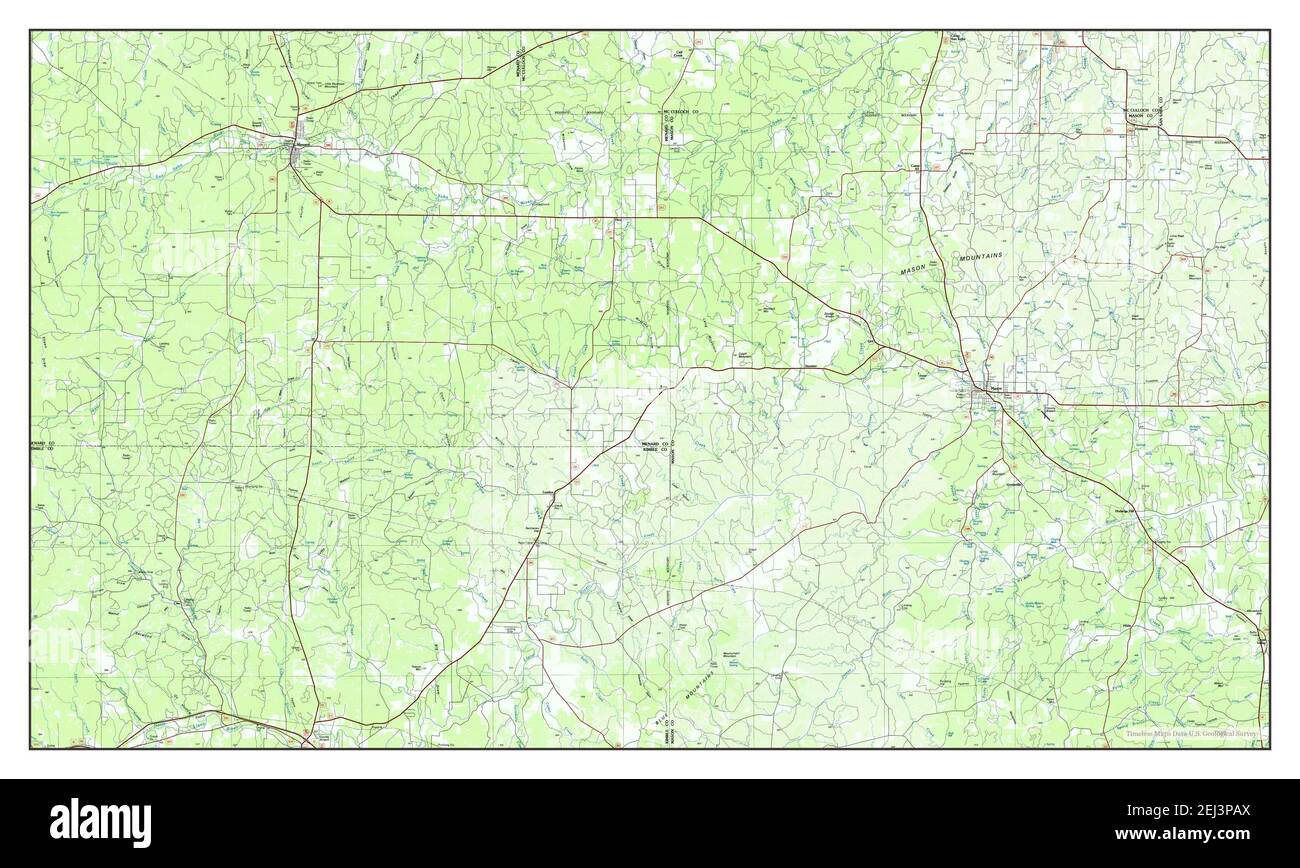 Mason, Texas, map 1985, 1100000, United States of America by Timeless Maps, data U.S