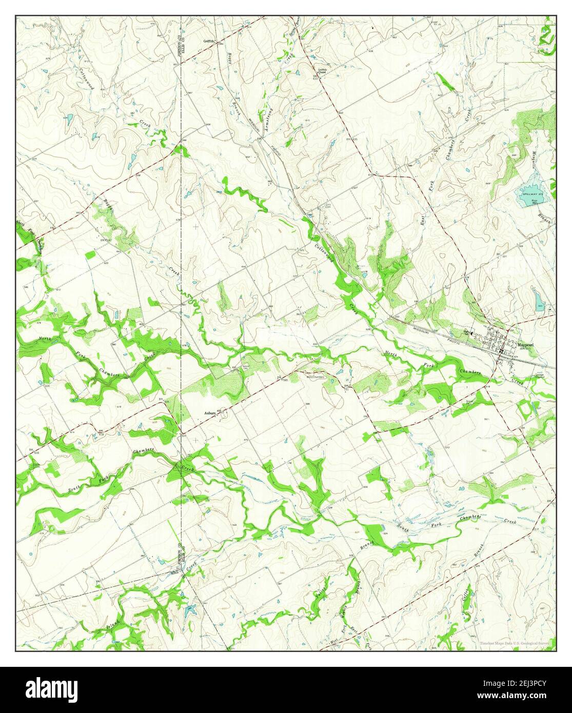 Maypearl, Texas, map 1961, 124000, United States of America by