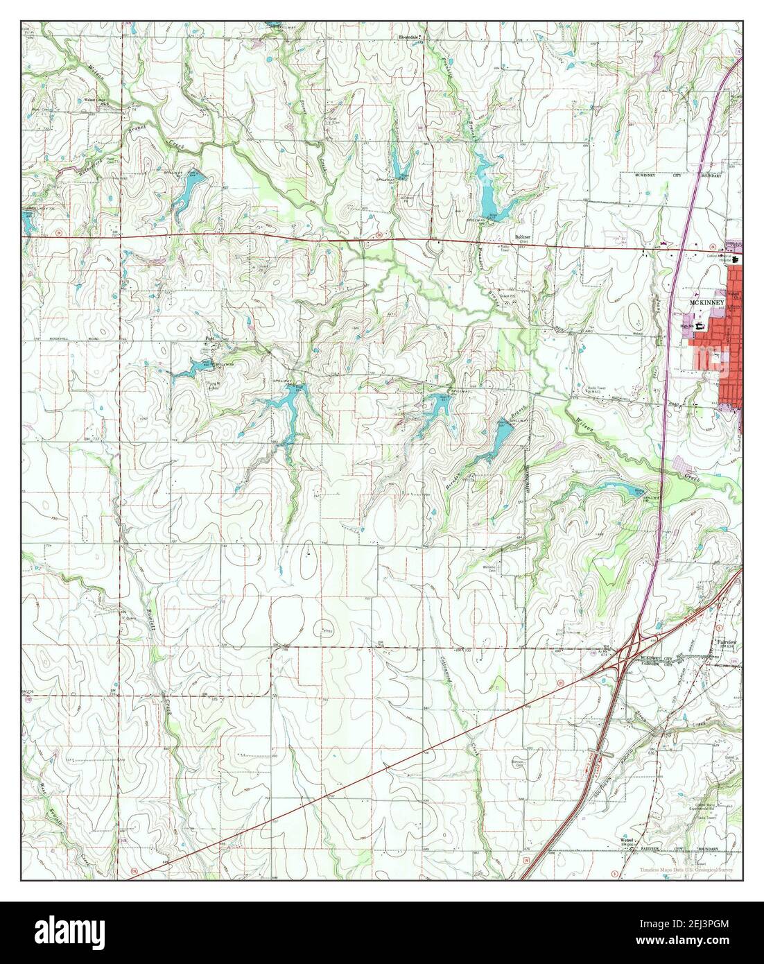 McKinney West, Texas, map 1960, 1:24000, United States of America by ...