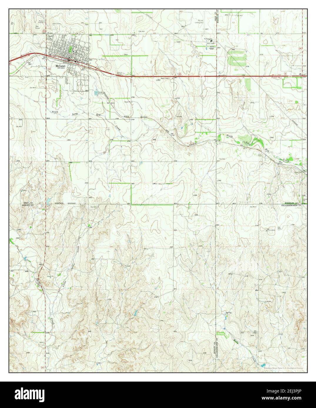 Mclean texas map Cut Out Stock Images & Pictures Alamy