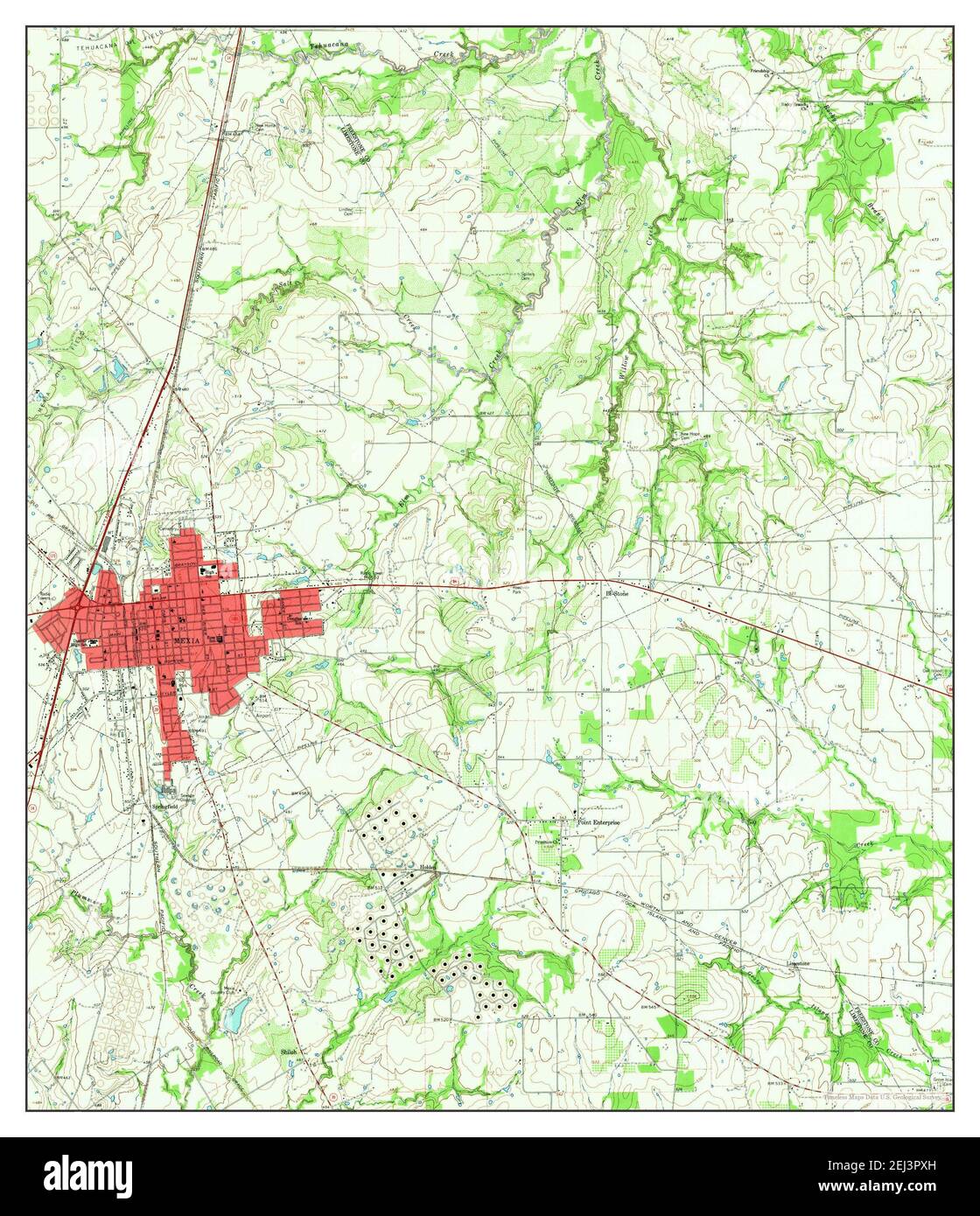 Map Of Mexia Cut Out Stock Images Pictures Alamy   Mexia Texas Map 1963 124000 United States Of America By Timeless Maps Data Us Geological Survey 2EJ3PXH 