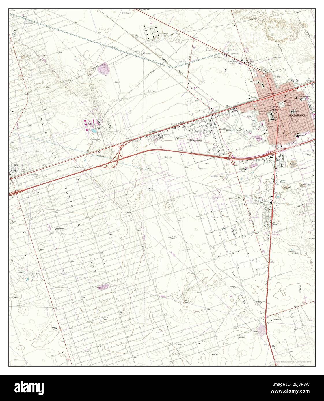 Monahans texas map Cut Out Stock Images & Pictures Alamy