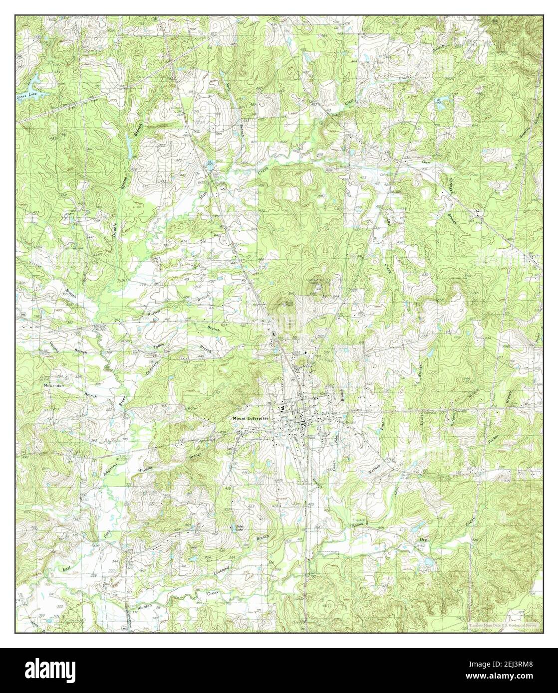 Mount Enterprise, Texas, map 1984, 124000, United States of America by