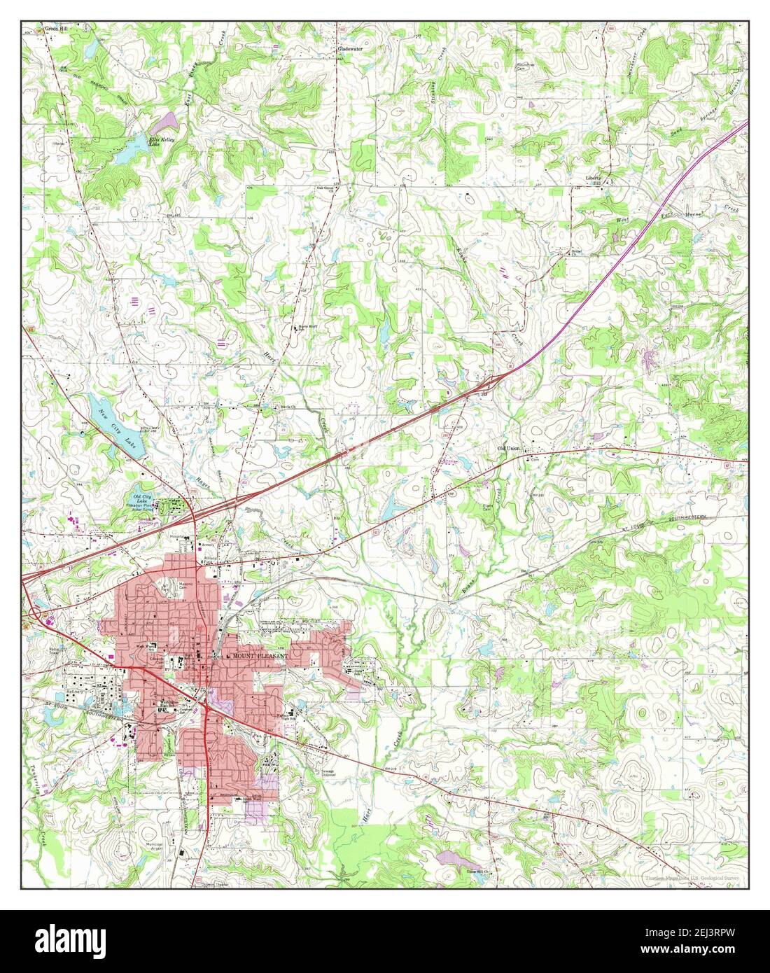 Mount Pleasant, Texas, map 1965, 124000, United States of America by