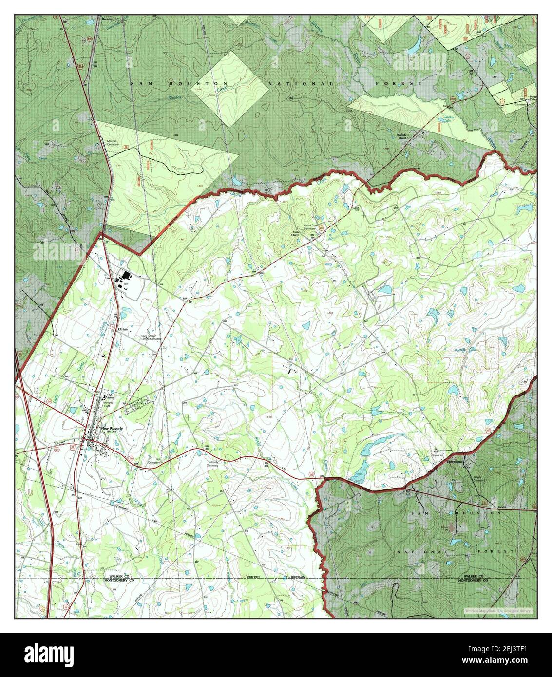 New Waverly, Texas, map 1997, 124000, United States of America by
