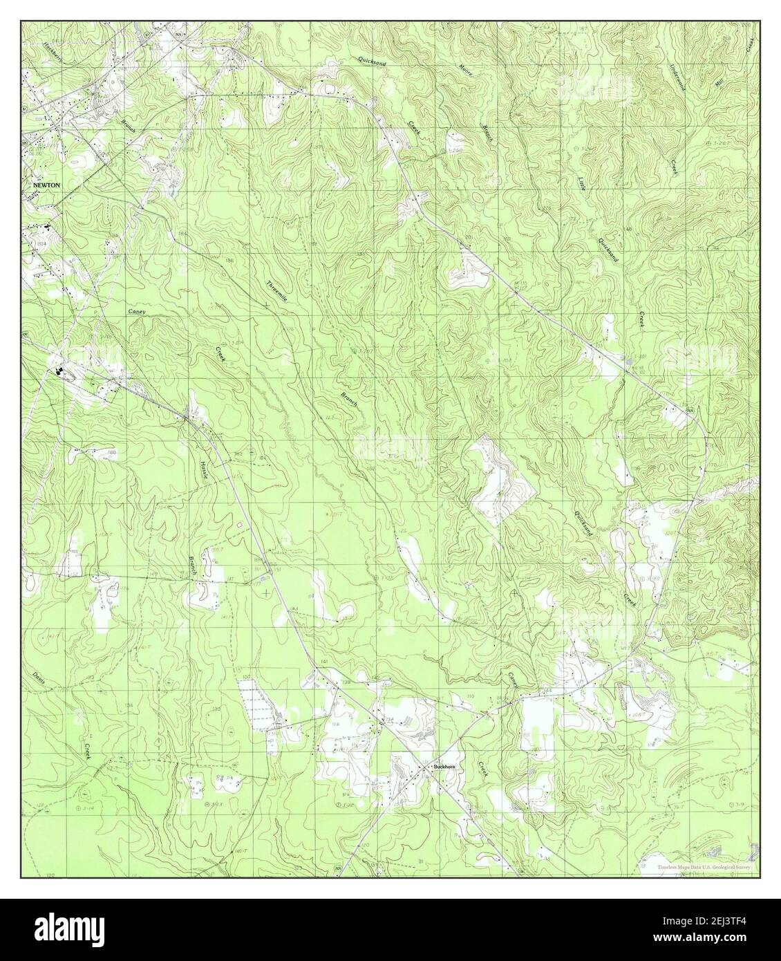 Newton East, Texas, map 1984, 124000, United States of America by