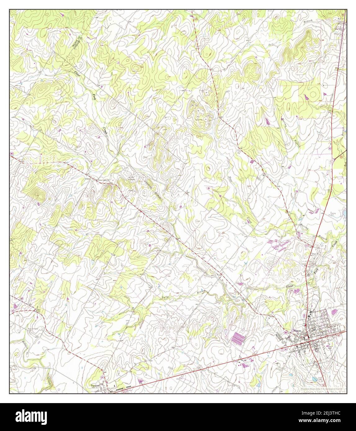 Nixon, Texas, map 1961, 124000, United States of America by Timeless Maps, data U.S. Geological