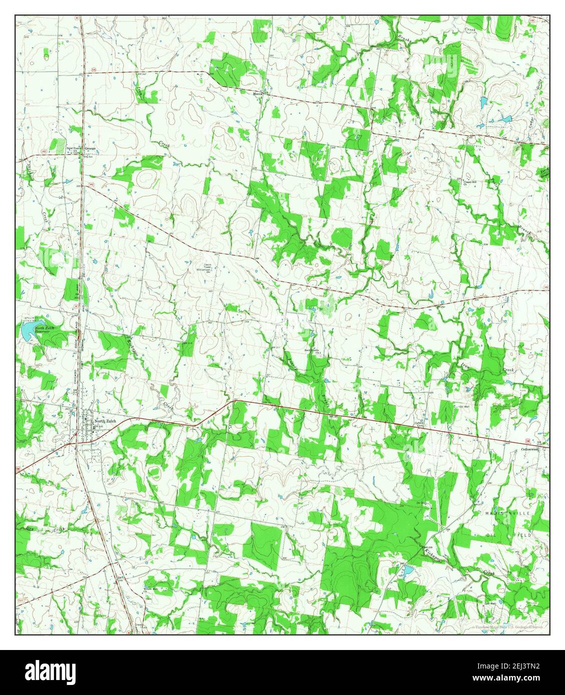 North Zulch, Texas, map 1965, 124000, United States of America by