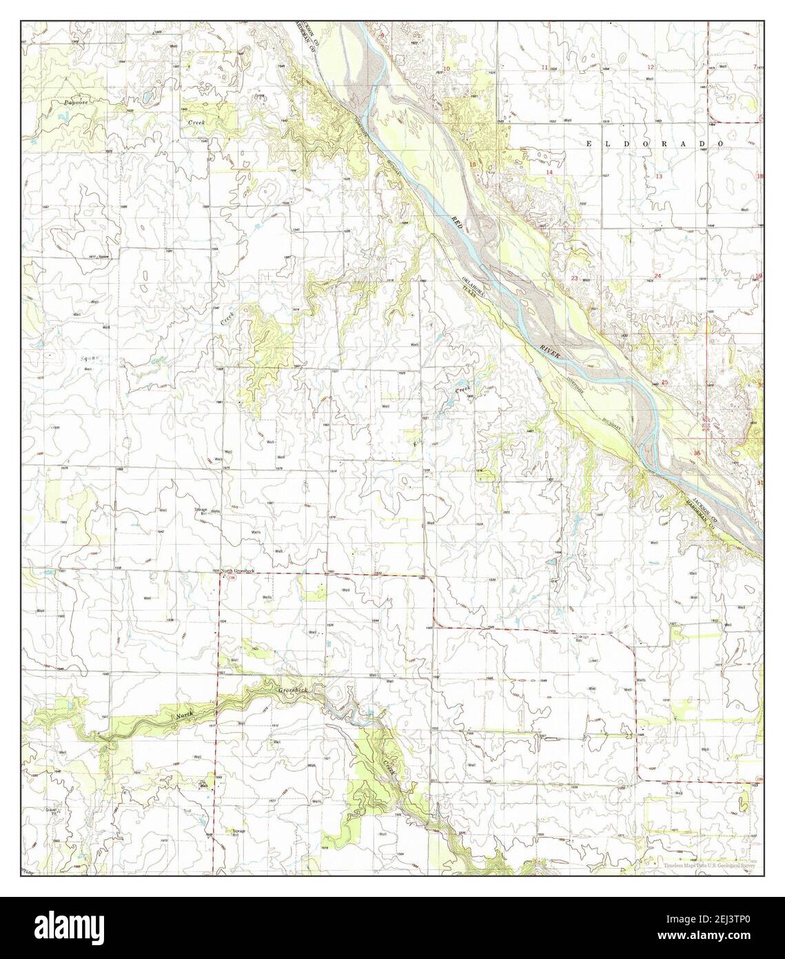 North Groesbeck, Texas, map 1985, 124000, United States of America by