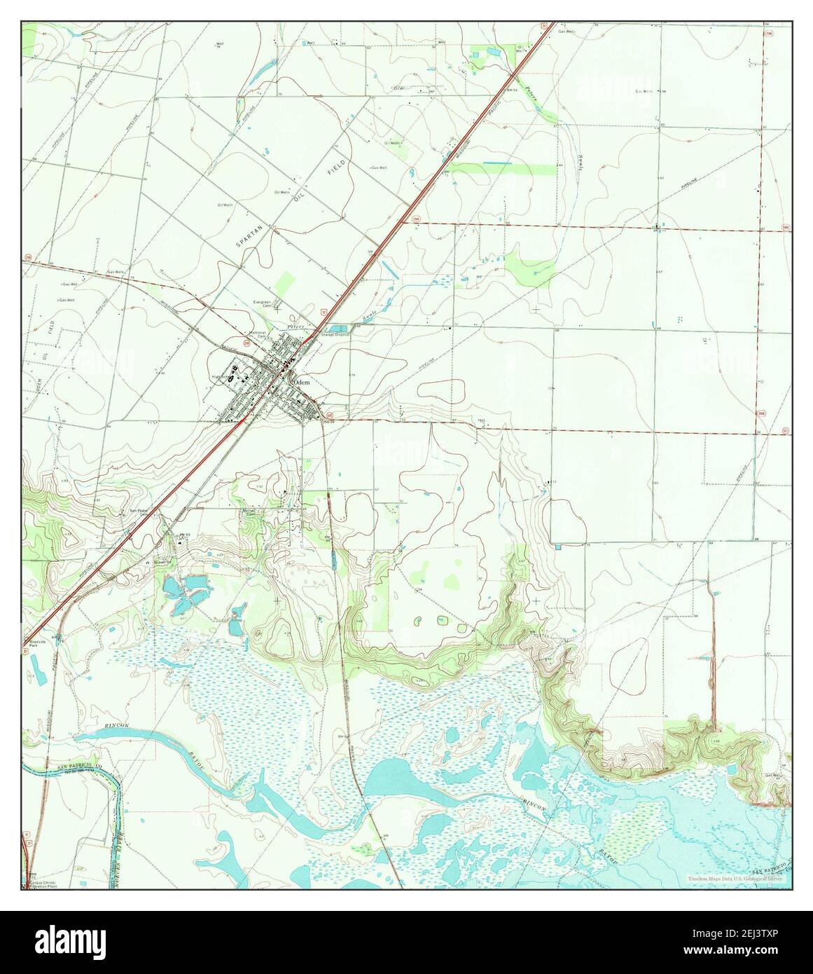 Odem map hires stock photography and images Alamy