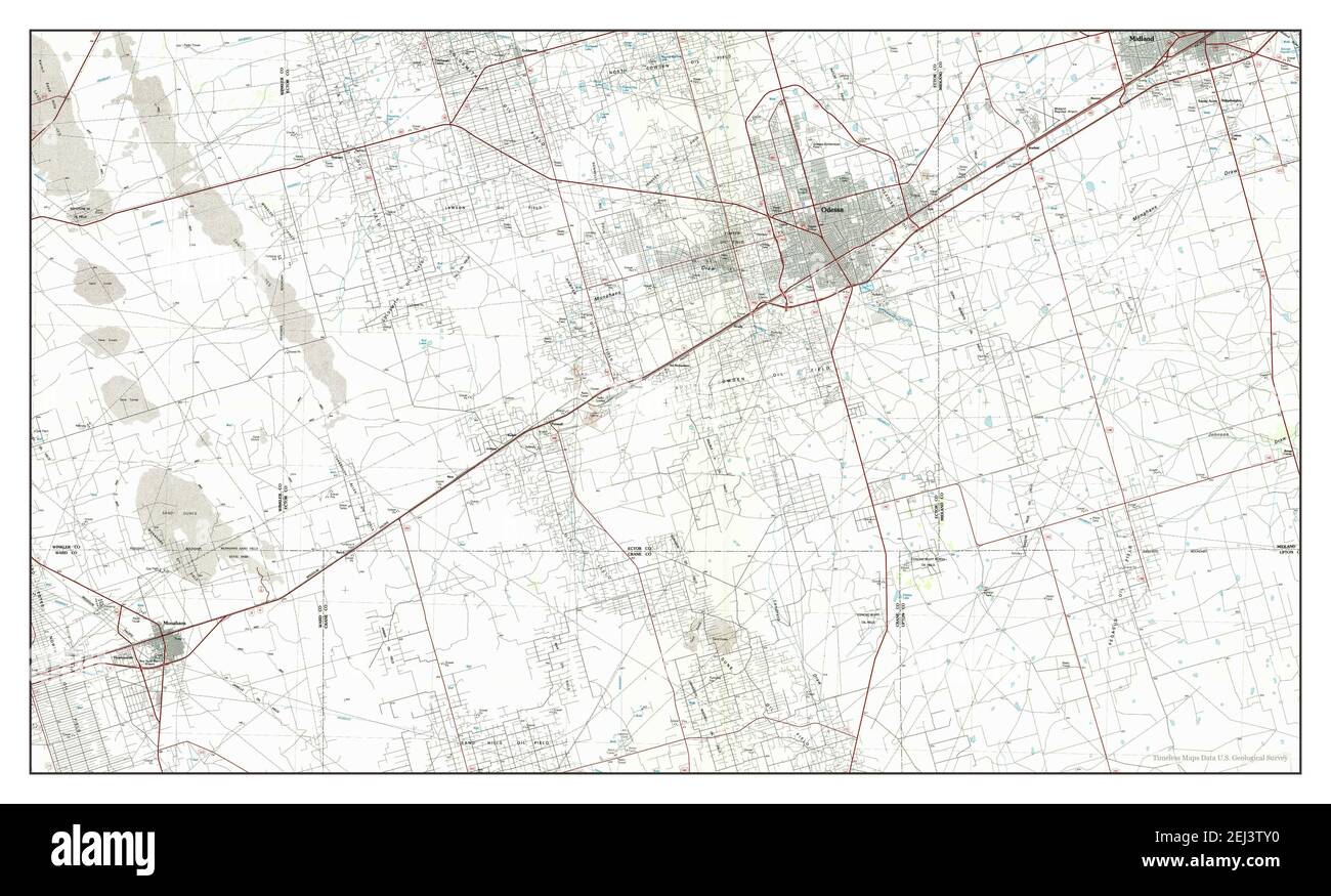 Vintage map of odessa texas hires stock photography and images Alamy