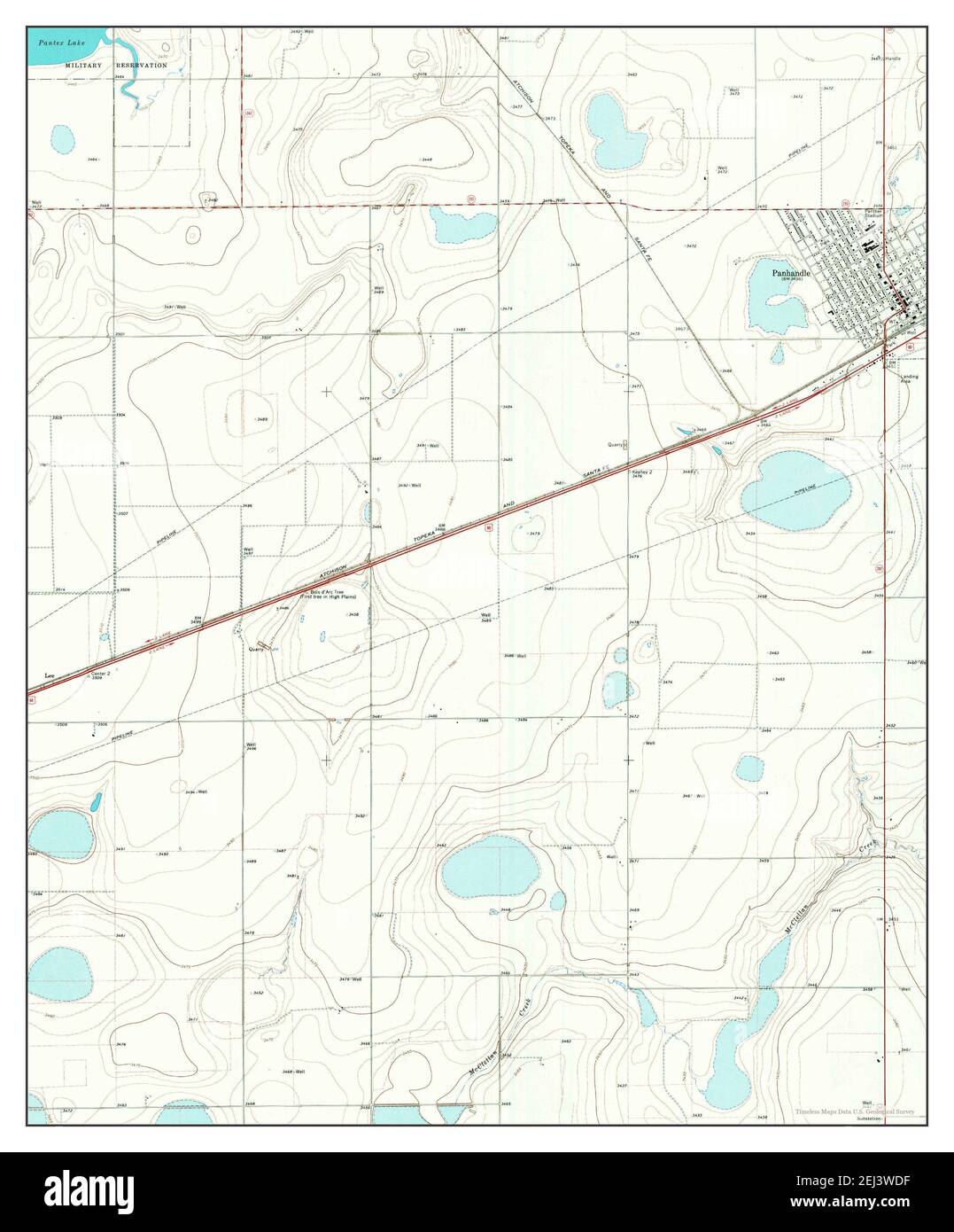 Panhandle County Map - Panhandle West Texas Map 1966 124000 United States Of America By Timeless Maps Data Us Geological Survey 2EJ3WDF