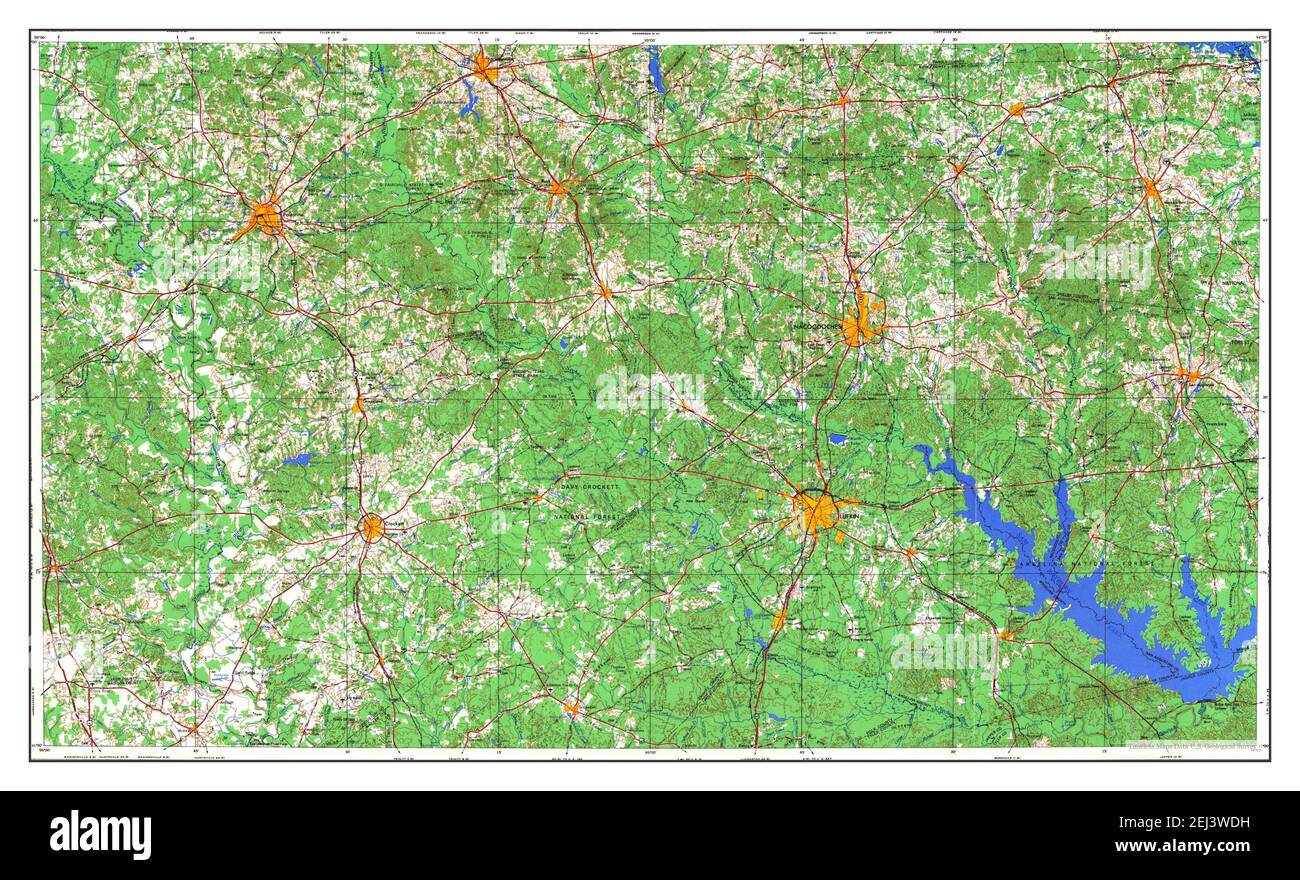 Palestine, Texas, map 1984, 1250000, United States of America by