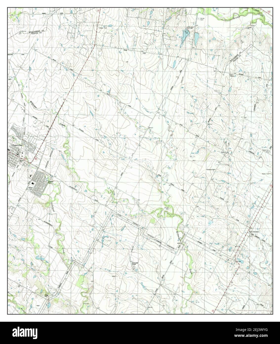 Pflugerville East, Texas, map 1987, 1:24000, United States of America ...