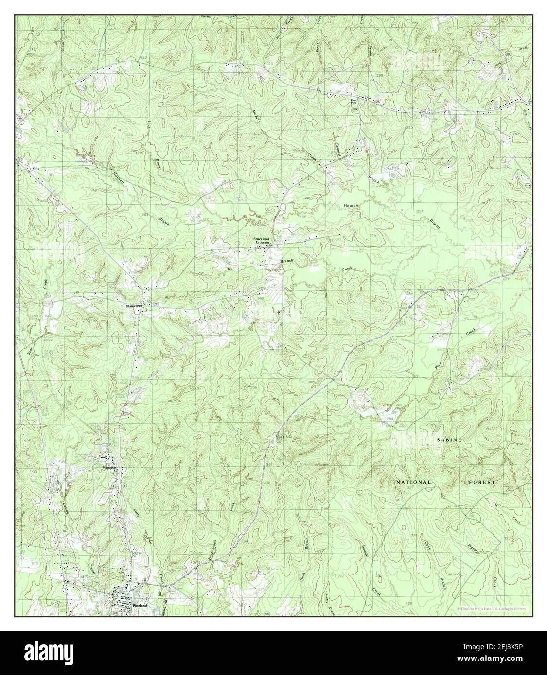 Pineland North, Texas, map 1984, 124000, United States of America by