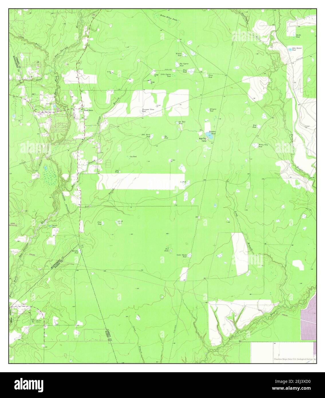 Plum Grove, Texas, map 1959, 124000, United States of America by