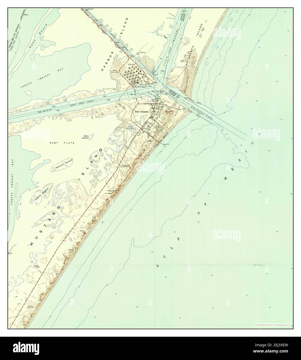Map of port aransas hires stock photography and images Alamy