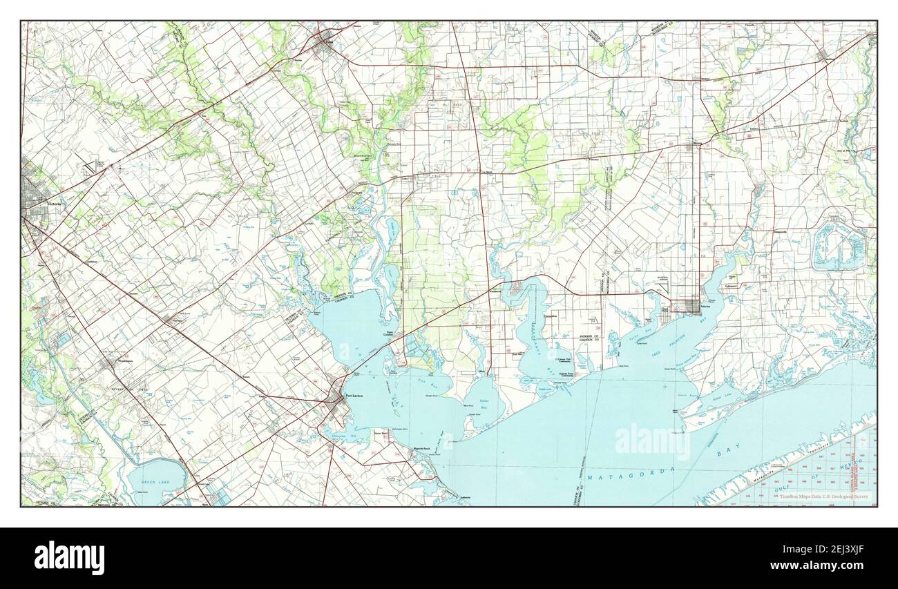 Port Lavaca, Texas, map 1984, 1100000, United States of America by