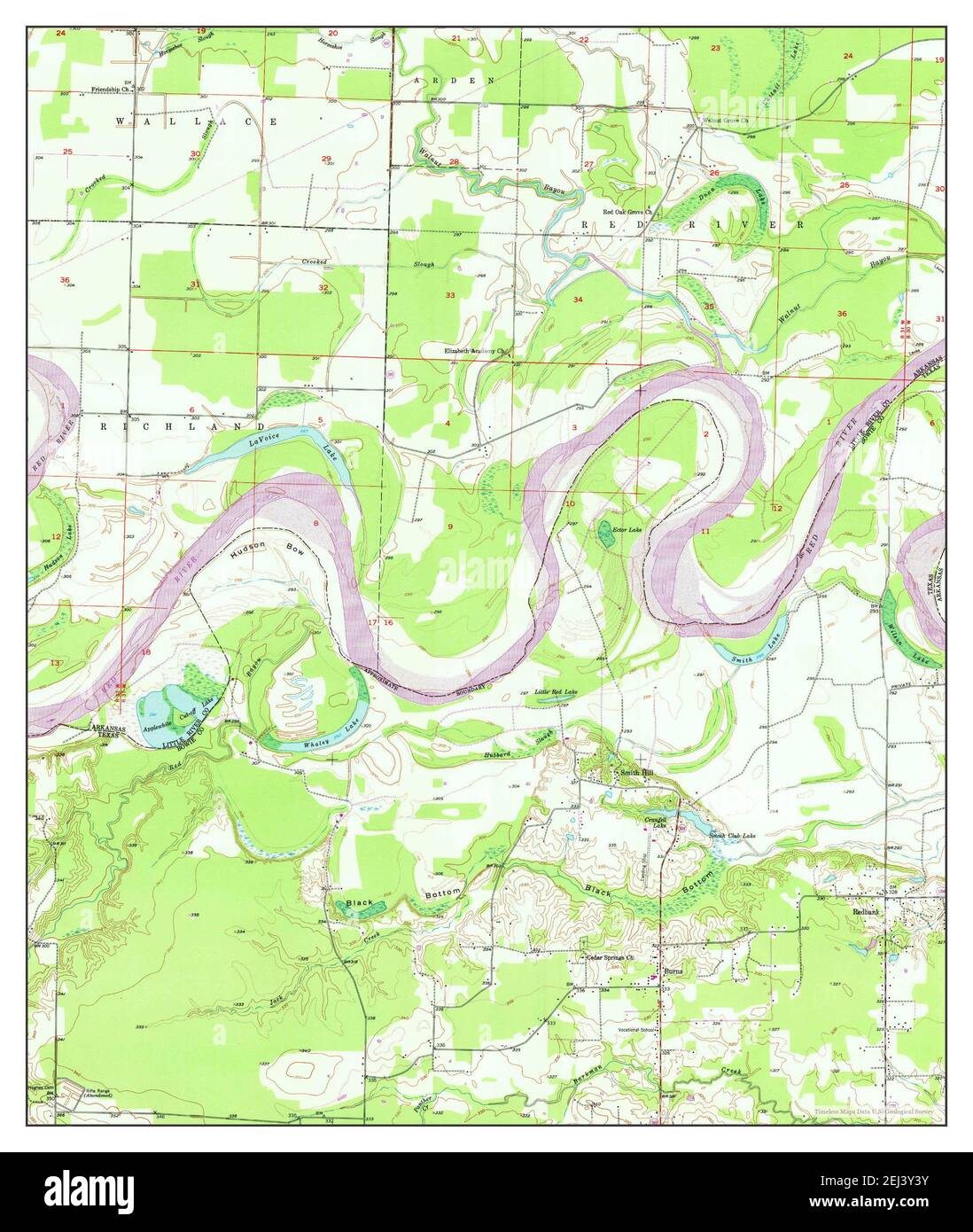 Redbank, Texas, map 1950, 1:24000, United States of America by Timeless ...