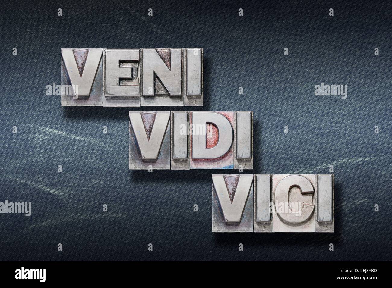 What does the Latin term veni, vidi, vici mean?