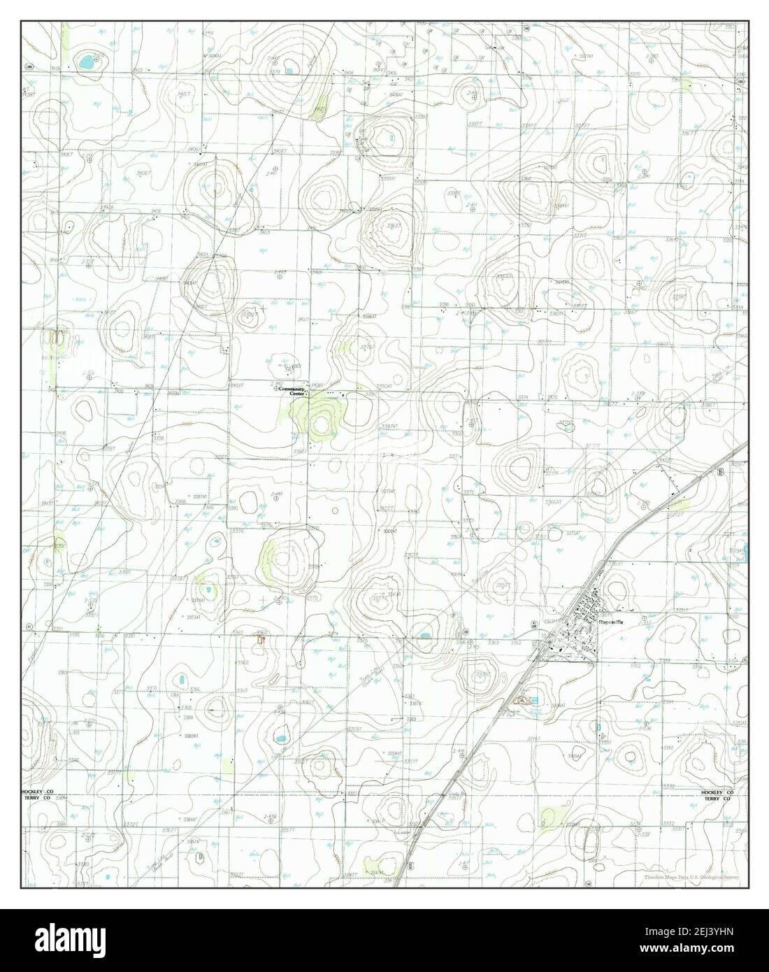 Ropesville, Texas, map 1985, 124000, United States of America by